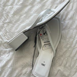 Zara White Sandals NEW